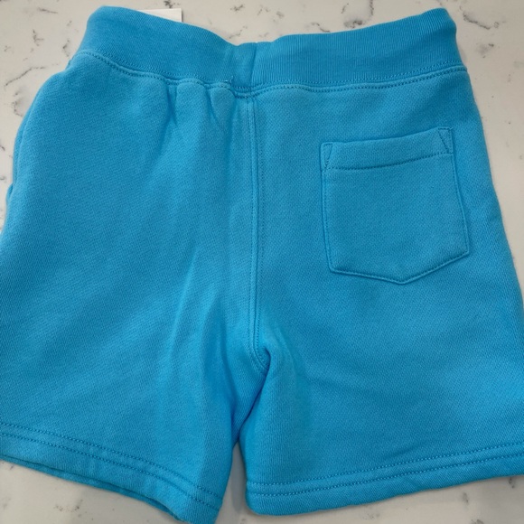 ⭐️Polo by Ralph Lauren Boy’s Polo Bear turquoise blue shorts NWT - Picture 4 of 5